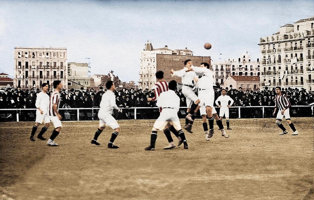first Real Madrid Derby in 1913 in o donnel stadium 